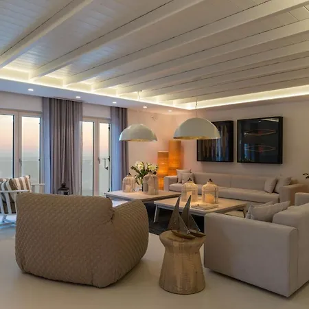 Exquisite Santorini Villa G 4 Bedroom Private Pool Sea View Elia * Mykonos Town