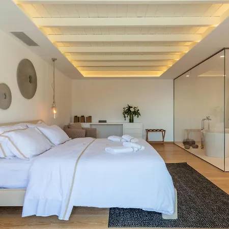 Villa Exquisite Santorini Villa G 4 Bedroom Private Pool Sea View Elia Mykonos Town